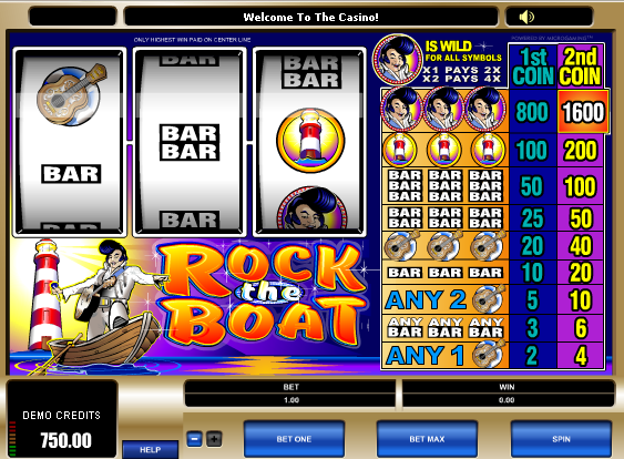 Click and play free Rock the Boat no download slots free Rock the Boat no download slots