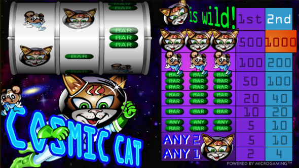 free  Cosmic Cat no download slots