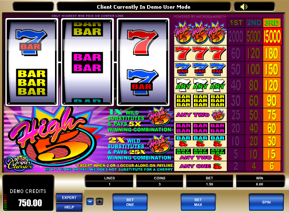 free High Five no download slots