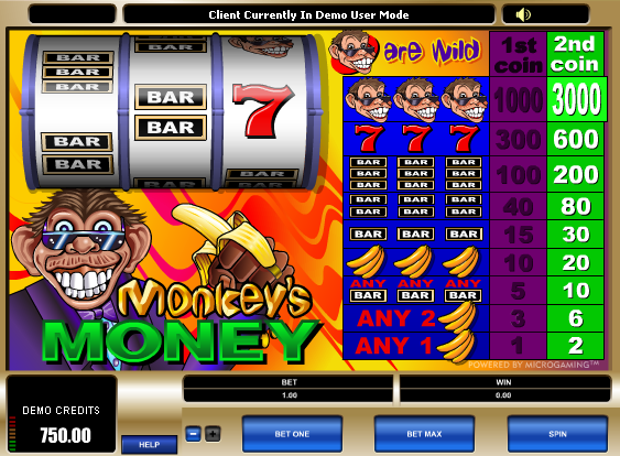 free  Monkeys Money no download slots 
