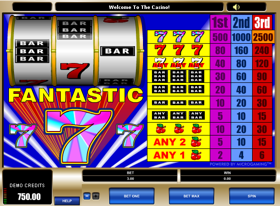 Free Fantastic 7s free no download slots 
